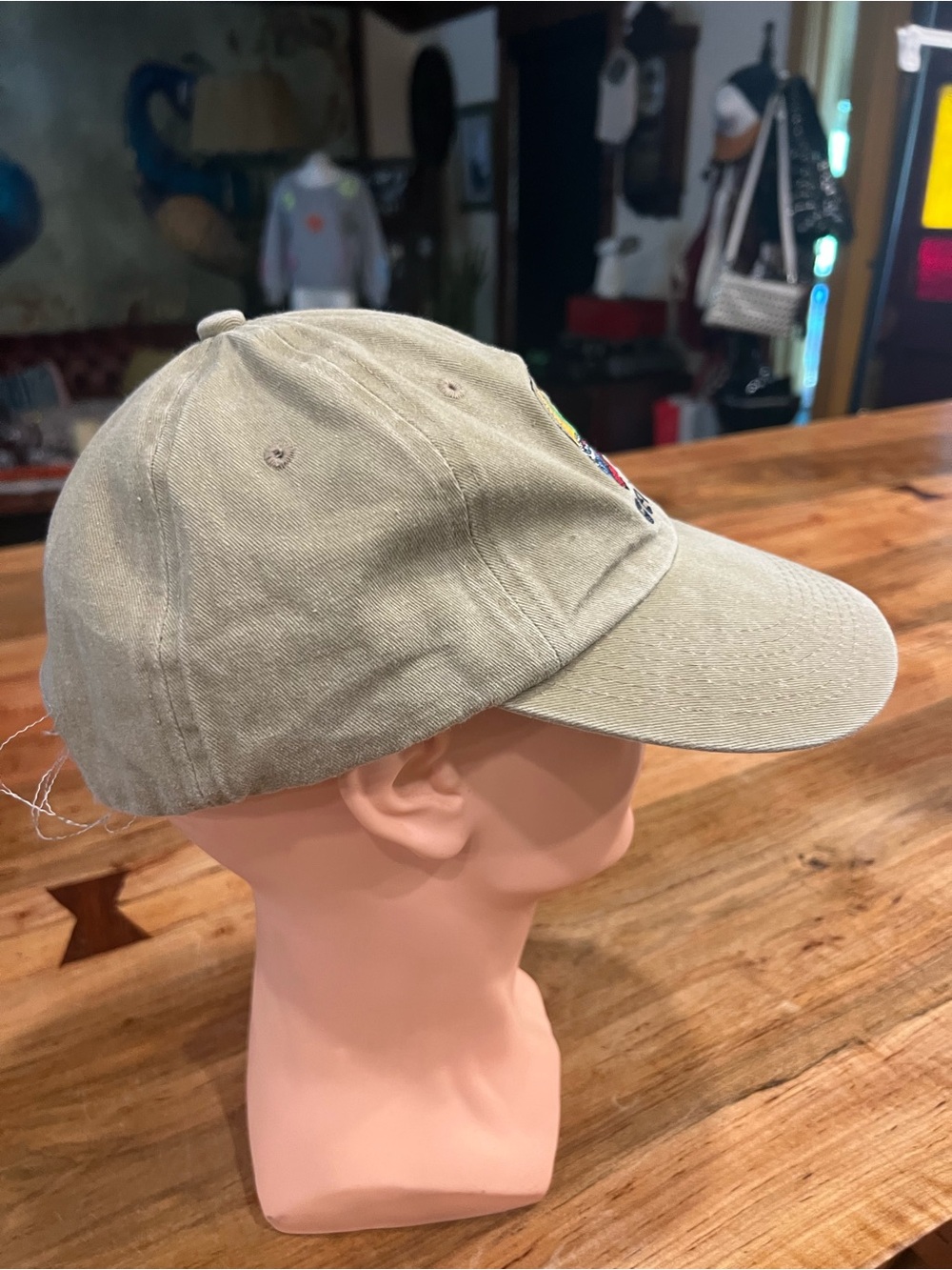 Georgia Embroidered Khaki Baseball Cap - Picture 12 of 14